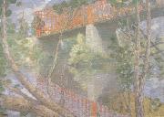 julian alden weir The Red Bridge (nn02) china oil painting reproduction